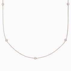 Effy Pave Rose 14K Rose Gold Diamond Station Necklace, 0.62 TCW Classic Rose Gold Clavicle Chain Necklace, Classic Round Rose Gold Diamond Necklace, Classic Rose Gold Round Diamond Necklace, Formal 14k Rose Gold Pink Gold Necklaces, Formal 14k Rose Gold Pink Necklace, Refined Rose Gold Necklace For Formal Occasion, Fine Jewelry Rose Gold Diamond Necklace With Delicate Chain, Classic Rose Gold Diamond Necklace With Clavicle Chain, Classic Rose Gold Diamond Clavicle Necklace