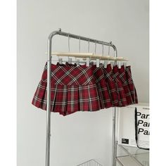 Red Plaid Pleated Skirt This Red Plaid Pleated Skirt is a timeless addition to your wardrobe. The classic red plaid pattern paired with the stylish pleated design makes for a versatile and fashion-forward piece. As comfortable as it is stylish, this skirt will effortlessly elevate any outfit. Perfect for both casual and formal occasions. Size:S: Waist: 66cm/ 26.0 in, Hips: 82cm/ 32.3 in, Length: 30cm/ 11.8 inM: Waist: 70cm/ 27.6 in, Hips: 86cm/ 33.9 in, Length: 31cm/ 12.2 inL: Waist: 74cm/ 29.1 in, Hips: 90cm/ 35.4 in, Length: 31cm/ 12.2 inMaterial: Polyester Kawaii Swimsuit, Dark Academia Clothing, Anime Lingerie, Aesthetic Dark Academia, Plaid Pleated Skirt, Cottagecore Fashion, Kawaii Dress, Maid Dress, Princess Style