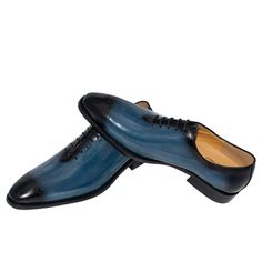 Department Name: Adult Upper Material: Genuine Leather Upper-Genuine Leather Type: Cow Leather Toe Shape: Pointed Toe Outsole Material: Rubber Insole Material: Latex Lining Material: Genuine Leather Pattern Type: Polka Dot Closure Type: Elastic band Season: Spring/Autumn Fit: Fits true to size, take your normal size Shoes Type: Oxfords Manufacture: Handmade Quality: High Grade Target User: Adult Region of Manufacture: Canton(Guangzhou) color: Red,Brown,Blue Shoes Type: Brogue Shoes Luxury Blue Leather Shoes For Galas, Blue Luxury Leather Shoes For Galas, Blue Leather Closed Toe Oxfords, Blue Pointed Toe Oxfords For Formal Occasions, Fitted Blue Leather Shoes With Almond Toe, Blue Leather Party Shoes, Blue Leather Fitted Dress Shoes, Fitted Blue Leather Dress Shoes, Blue Formal Oxfords Closed Toe