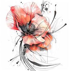 Poppy Tattoo Flash Pack Dogwood Tattoo, Watercolor Poppy Tattoo, Henna Stencils, Poppies Tattoo, Fresh Tattoo, Zen Doodle Art, Ink Master, All Tattoos, Zen Doodle