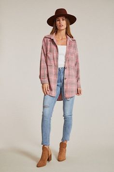 Flannel Plaid Shacket Imported. Miss Sparkling Trendy Plaid Cotton Outerwear, Plaid Cotton Long Sleeve Outerwear, Plaid Flannel Outerwear With Long Sleeves, Pink Shacket With Button Closure For Fall, Fall Flannel Workwear Outerwear, Fall Flannel Outerwear For Work, Flannel Outerwear For Fall Workwear, Plaid Flannel Outerwear With Pockets, Spring Flannel Button-up Outerwear