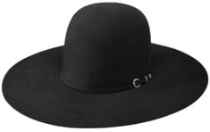 Elegant High Crown Top Hat For Rodeo, Black Felt Hat With Flat Crown For Ranch, Black Wide Brim Riding Hat, Black Wide-brim Riding Hat, Black Short Brim Hat For Riding, Western Style High Crown Hat Band For Winter, Winter Rodeo High Crown Hat Bands, Rodeo Hat With Screw-down Crown, Black High Crown Hat For Country Events