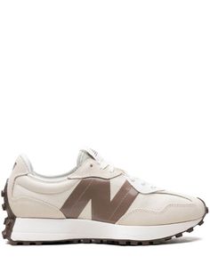 New Balance 327 "Sea Salt Mushroom" Sneakers - Farfetch New Balance 327 Sea Salt, New Balance Brown, New Balance 327, Beige Light, Chanel 2, Loafer Mules, Brown Canvas, Summer Beach Wear, New Balance Shoes