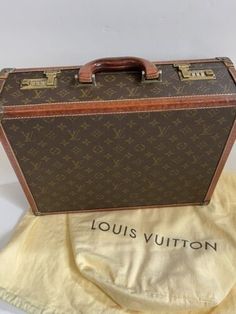 Authentic Louis Vuitton President Briefcase Vintage Monogram Case W/ Dust Bag | eBay Lv Briefcase, Filing Organization, Louis Vuitton Suitcase, Louis Vuitton Briefcase, Vintage Designer Bags, Vintage Luggage, Vintage Monogram, Organizing Systems, Suitcase Traveling