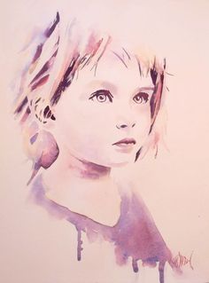 Watercolor Face, Watercolor Portrait Painting, Drawing Eyes, Watercolor Paintings Tutorials, Watercolor Sketch, Pencil Portrait, Pencil Illustration, Watercolor And Ink