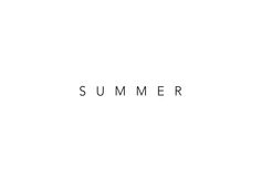 the word summer written in black ink on a white background