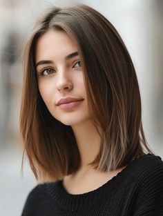 Shoulder Haircut, Spring Haircuts, Straight Hair Cuts, Lob Haircut, Trendy Hairstyle, Bob Haircut