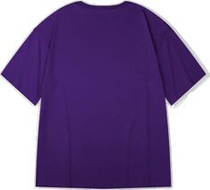 Purple Cotton Crew Neck T-shirt, Purple Solid Color Cotton Top, Purple Solid Cotton Top, Purple Plain Crew Neck Top, Trendy Purple Cotton T-shirt, Casual Purple Crew Neck T-shirt, Plain Purple Cotton T-shirt, Mens Cotton Shorts, Black Cement