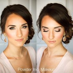 Hairstyle Bridesmaid, Amazing Wedding Makeup, Gorgeous Wedding Makeup, Side Bun, Best Wedding Makeup, Makeup Tip, Wedding Makeup Tips, Bridesmaid Hair Makeup, Braut Make-up