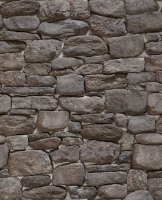 a stone wall is shown in grey tones