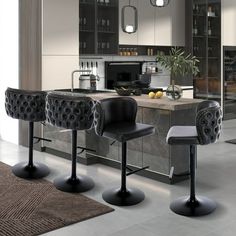 Are you looking for comfortable Bar Stools? Our Bar Stools can be adjusted from 25" to 33" with the airlift handle to meet the needs of different heights of counters and bars. Sitting on a high-strength pneumatic Counter Height Bar Stools with 360 swivel function can get fully movement and best positions. This Counter Stools are used in home and outdoor area, can be Barstools, Stools for Kitchen Counter, Dining Chairs and Counter Stools. The chrome steel base of Counter Height Bar Stools with fo Modern Bar Stools Kitchen, Island Chairs, Bar Stools Kitchen Island, Home Pub, Swivel Barstools, Bar Stools With Backs, Black Bar Stools, Stools With Backs, Counter Height Bar Stools