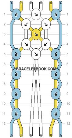 the diagram shows how to make an ornament in cross stitch, with instructions for each