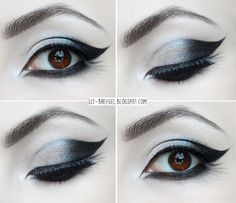 Goth Eye Makeup step by step Tutorial gothic smoky eye pictures dark eyeliner makeup blogger Eye Makeup Step By Step, Gothic Eye Makeup, Maquillage Goth, Goth Makeup Tutorial, Goth Eye Makeup, Makeup Tutorial Step By Step, Makeup Simple, Looks Pinterest, Hooded Eye Makeup