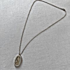 This Elegant Gold-Colored Chain Necklace Features A Delicate Oval Pendant Of Virgin Mary Surrounded By Sparkling Rhinestones. Symbolizing Safety, Love, Healing, And Protection. Great For Layering With Other Necklaces For A Truly Unique Look. Nwot. From Both A Pet Free & Smoke Free Home. Measurements Included In Listing Pictures. Clock Necklace, Taurus Necklace, Rose Choker, Statement Choker Necklace, Statement Choker, Sparkle Necklace, Heart Choker, Layered Necklace Set, Crystal Choker