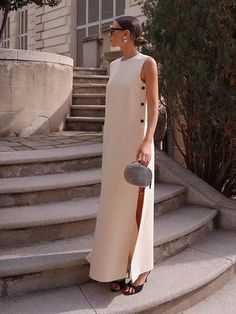 Long Tunic Dress – Luxandluxy Sara Dress, Long Tunic Dress, Streetwear Dress, Split Long Dress, Mode Kimono, Loose Maxi Dress, Split Maxi Dress, Loose Outfit, Loose Dress