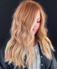 Natural Strawberry Blonde Hair, Dark Strawberry Blonde Hair, Reddish Blonde Hair, Dark Strawberry Blonde, Aesthetic Strawberry, Strawberry Blonde Highlights, Red Blonde Hair