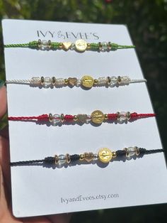 Bracelets are adjustable size  Comes as pictured San Benito Bracelet, Protection Bracelet, Arm Band, Etsy Accessories, Jewelry Bracelets, Gift Card, Beaded Bracelets, Bathing Beauties, United States