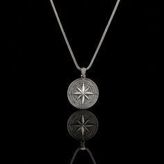 ★Introducing our Engraved Silver Compass Pendant Necklace, the perfect piece of jewelry that combines timeless elegance and a sense of adventure. Crafted with exquisite precision, this necklace features a stunning compass pendant made from high-quality silver. The intricate engraving on the pendant depicts a classic compass design, symbolizing guidance and direction. This Engraved Silver Compass Pendant Necklace is not just a piece of exquisite jewelry, but also a meaningful accessory. It repres Symbolic Silver Medallion Necklace, Symbolic Silver Medallion Necklace Tarnish Resistant, Symbolic Silver Tarnish Resistant Medallion Necklace, Vintage Silver Necklaces For Travel, Symbolic Silver Tarnish-resistant Medallion Necklace, Vintage Silver Necklace For Travel, Vintage Stainless Steel Jewelry With Compass Design, Silver Spiritual Medallion Necklace, Silver Spiritual Medallion Necklace Tarnish Resistant