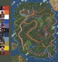 an image of a game map with many different locations and colors to choose which one is best for you