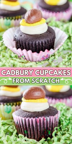 Hop into Easter joy with this delightful Easter Dessert Ideas. This Cadbury Cupcakes from scratch recipe is a must for easy Easter sweet treats – chocolate cupcakes filled and topped with gooey Cadbury egg goodness. Your spring food ideas just got a whole lot sweeter! Spring Food Ideas, Easter Dessert Ideas, Colored Frosting, Cupcakes From Scratch, Yummy Easter Desserts, Homemade Chocolate Cupcakes, Easter Sweet Treats, Easy Spring Recipes, Cupcake Recipes From Scratch