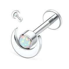 PRICES MAY VARY. ✿Materials:Made of quality G23 Titanium and chic opal.Hypoallergenic and nickel free,suitable for sensitive body.Better than Surgical Steel. ✿Gauge: 16G(1.2mm); Barbell Length: 1/4"(6mm).Perfect Size For Women And Mens As Daily Piercings. ✿Internally Threaded:Excellent internal thread tightening flexibly, will not fall off easily, it is worth having.High polished bar surface, lightweight and comfortable to wear. ✿Perfect addition to the following piercings:Lip, Medusa, Monroe, C Lip Piercing Ring Silver, Medusa Piercing Jewelry Cool, Lip Piercing Ring Labret, Lip Piercing Earrings, Medusa Piercing Jewelry Opal, Medusa Piercing Earrings, Lips Ring Piercing, Mesusa Piercing, Madusa Piercing Jewelry