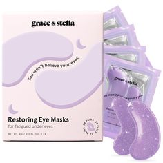 restoring purple eye masks - grace & stella Under Eye Masks, Gel Eye Mask, Eye Gel Pads, Under Eye Patches, Under Eye Mask, Leona Lewis, Eye Patches, Eye Anti Aging, Eye Wrinkle