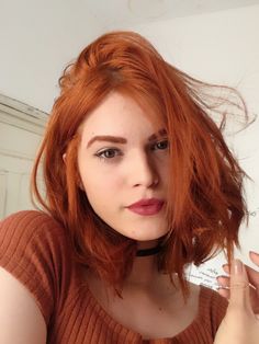 Redhead Hairstyles, Oval Face Hairstyles, Copper Hair Color, Cut Her Hair, Long Bob, Perm