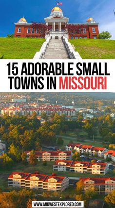 15 Adorable Small Towns in Missouri Things To Do In Missouri, Missouri Town, Midwest Road Trip, Travel Things, Travel Bucket List Usa, Usa Travel Guide, Vacation Usa