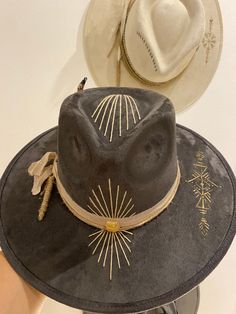 Custom Western Hats For Women, Custom Hats For Women, Western Hats For Women, Summer Hat Style, Boho Hats, Bohemian Hats