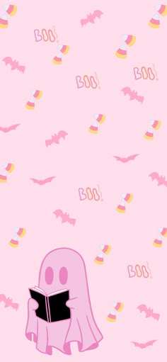 Pink Ghost Iphone Wallpaper Cute Pink Halloween Wallpaper Iphone, Pokemon Halloween Wallpaper Iphone, Kawaii Spooky Wallpaper, Pink Spooky Wallpaper Iphone, Halloween Girly Wallpapers, Cute Ghost Iphone Wallpaper, Aesthetic Pink Halloween Wallpaper, Halloween Pastel Wallpaper, Cute Ghost Face Wallpaper