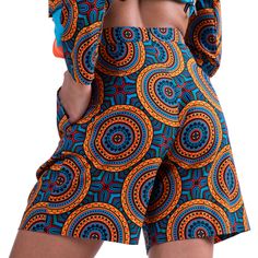 The Fiesta tuxedo jacket is updated this season in our original aqua "Namib desert" print. The contrast collar comes in a solid fiesta orange and pops against the printed silky Japanese fabric. Composition: 95% Poly, 5% Spandex 2 front button closure Flap pocket Imported Knee Shorts Outfits, Tuxedo Jacket Women, Aqua Shorts, Desert Print, Namib Desert, 2piece Outfits, Shorts Outfits Women, Kitenge, High Waist Shorts