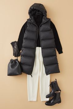 Puffer Jacket Outfits, Winter Shopping, Smart Casual Style, 3 Women, Fashion Victim, Vest Outfits, 가을 패션, Winter Clothing