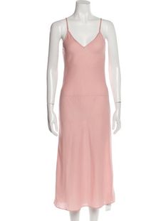 La Ligne Slip DressPinkSleeveless with V-NeckFit:Dresses by La Ligne typically fit true to size. Zimmermann Dress, Midi Length Dress, Accessories Jacket, Shirt Accessories, Shoulder Sweater, Hoodie Dress, Casual Jeans, Sweater Accessories, Vintage Tags