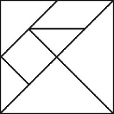 an image of a black and white square with two diagonals in the bottom corner