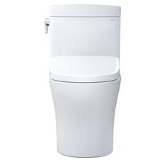 a white toilet sitting on top of a white floor