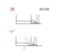 the diagram shows how to measure shoes and feet