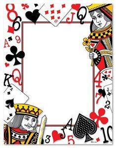 an ace playing card with the king and queen on it's sides, surrounded by hearts