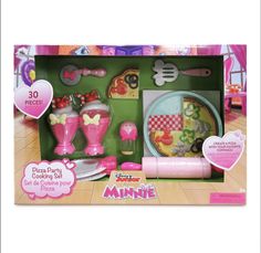 this is an image of a play set in the box for barbie's kitchen