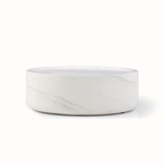 a white marble bowl on a white background