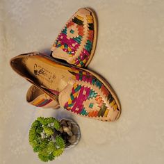 Mexican Women's Shoes In Size 6, Maybe They Can Fit Size 6.5 Because I Am Size 7 And They Fit A Little Tight You Can See The Last Photo For Reference, Multicolored,They Are New Without Tags I Just Tried Them But They Did Not Fit Me.They Were A Gift,Please Look Carefully At The Pictures For Any Details. Made In Mexico.No Box. Let Me Know Any Question. Shipped From Smoke And Pet Free Home. Casual Multicolor Leather Heels, Multicolor Leather Flats For Summer, Multicolor Round Toe Flats For Summer, Multicolor Closed Toe Flats For Spring, Casual Multicolor Closed Toe Heels, Casual Multicolor Closed Toe Flats, Summer Multicolor Flats With Round Toe, Summer Multicolor Round Toe Flats, Multicolor Embroidered Closed Toe Sandals