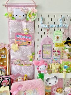 hello kitty toys and accessories are on display