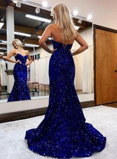 Prom Dresses Sparkle, Sequin Prom Dresses Mermaid, Blue Sequin Prom Dress, Dresses Sparkle, Trumpet Prom Dress, Shine Dress, Mermaid Sweetheart, Prom 2024, Sequin Prom Dress