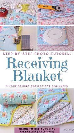 the step by step photo guide for sewing blankets