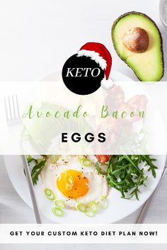 Elevate your snack game with Keto Avocado Bacon Eggs! 🥑🥓 Personalize your keto diet plan and discover what to eat on a keto diet during the holidays. 🌲 #KetoSnack #PersonalizedKeto #HolidayRecipes Bacon Eggs, Game Snacks, Bacon Egg, Keto Snacks