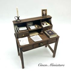 Desk by Cinen Miniature