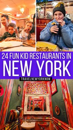 the new york restaurant is open for kids to eat and have fun with their family