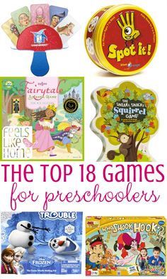 the top 8 games for preschoolers