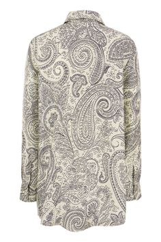 Sport a chic look even in the hottest season with this silk shirt from Etro. It features a classic paisley print all over, button fastening and pointed collar. - Regular fit DESIGNER ID: 12400 4246 990Gender: WomenMaterial: 100% SILKColor: WHITEMade in: ITProduct ID: 12400 4246 990*Import tax/duty will be calculated at checkout (If applicable) Italian Textiles, Printed Silk Shirt, Paisley Shirt, Cotton Poplin Shirt, Silk Twill, Printed Linen, Poplin Shirt, Jacquard Fabric, Silk Crepe