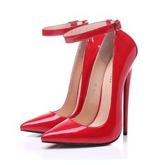 Category:Heels,Pumps; Upper Materials:Patent Leather; Season:Spring,Fall; Heel Type:Stiletto; Gender:Women's; Platform Height:0.98; Toe Shape:Pointed Toe; Style:Sexy,Casual; Heel Height(inch):4-5; Outsole Materials:Rubber; Occasion:Daily,Club,Work,Valentine's Day,Party; Closure Type:Buckle; Pattern:Solid Color; Shipping Weight:0.605; Listing Date:08/04/2023; Production mode:Self-produce; 2024 Trends:Dress Shoes,Stilettos,Ankle Strap Heels,Ladies Shoes Valentines Gifts; Foot Length:; Size chart date source:Provided by Supplier. Womens Heels Stilettos, Fall Heels, Heels Stilettos, Heels Online, Hot Heels, Women's Heels, Patent Leather Heels, Stiletto Pumps, Ankle Strap Heels