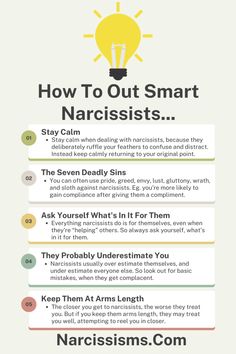 How To Out Smart A Narcissist - Narcissisms.Com